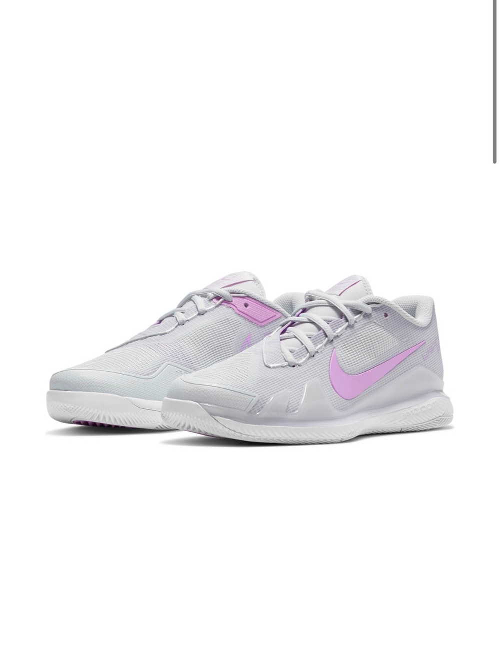 Nike Court Air Zoom Vapor Pro HR White and Lavender Training Shoe - Picture 6 of 11